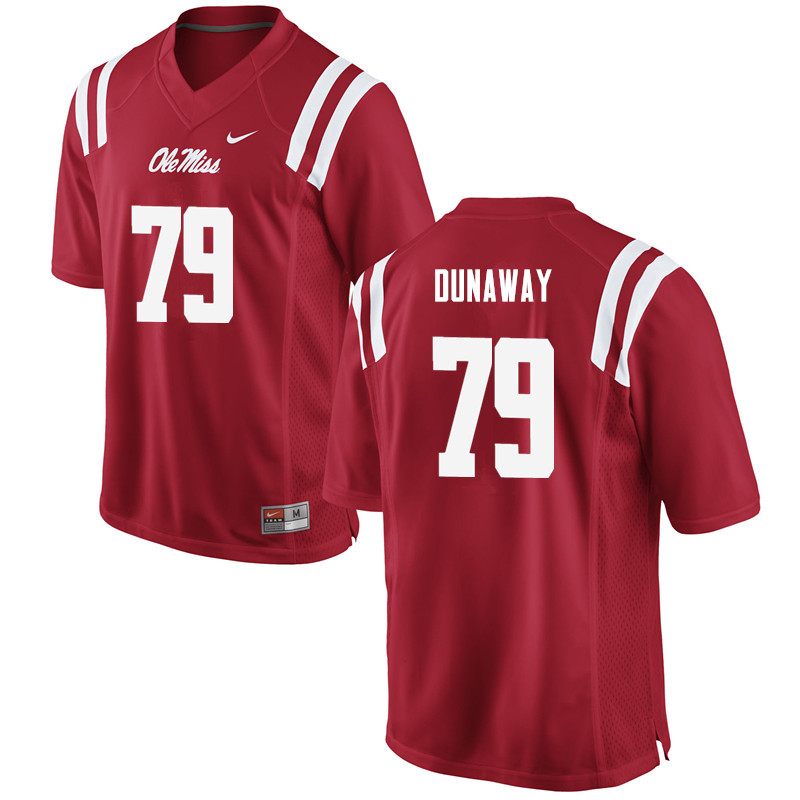 Jim Dunaway Ole Miss Rebels NCAA Men's Red #79 Stitched Limited College Football Jersey MTW2358CF